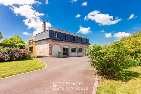 Contemporary house from an old rural building