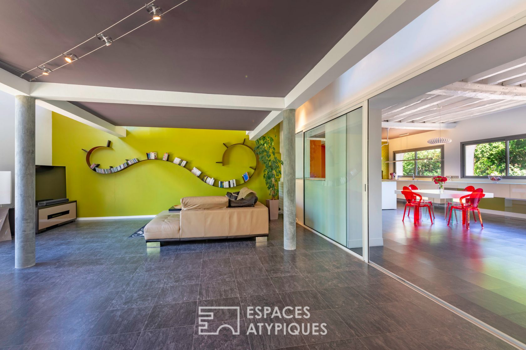 Contemporary house from an old rural building