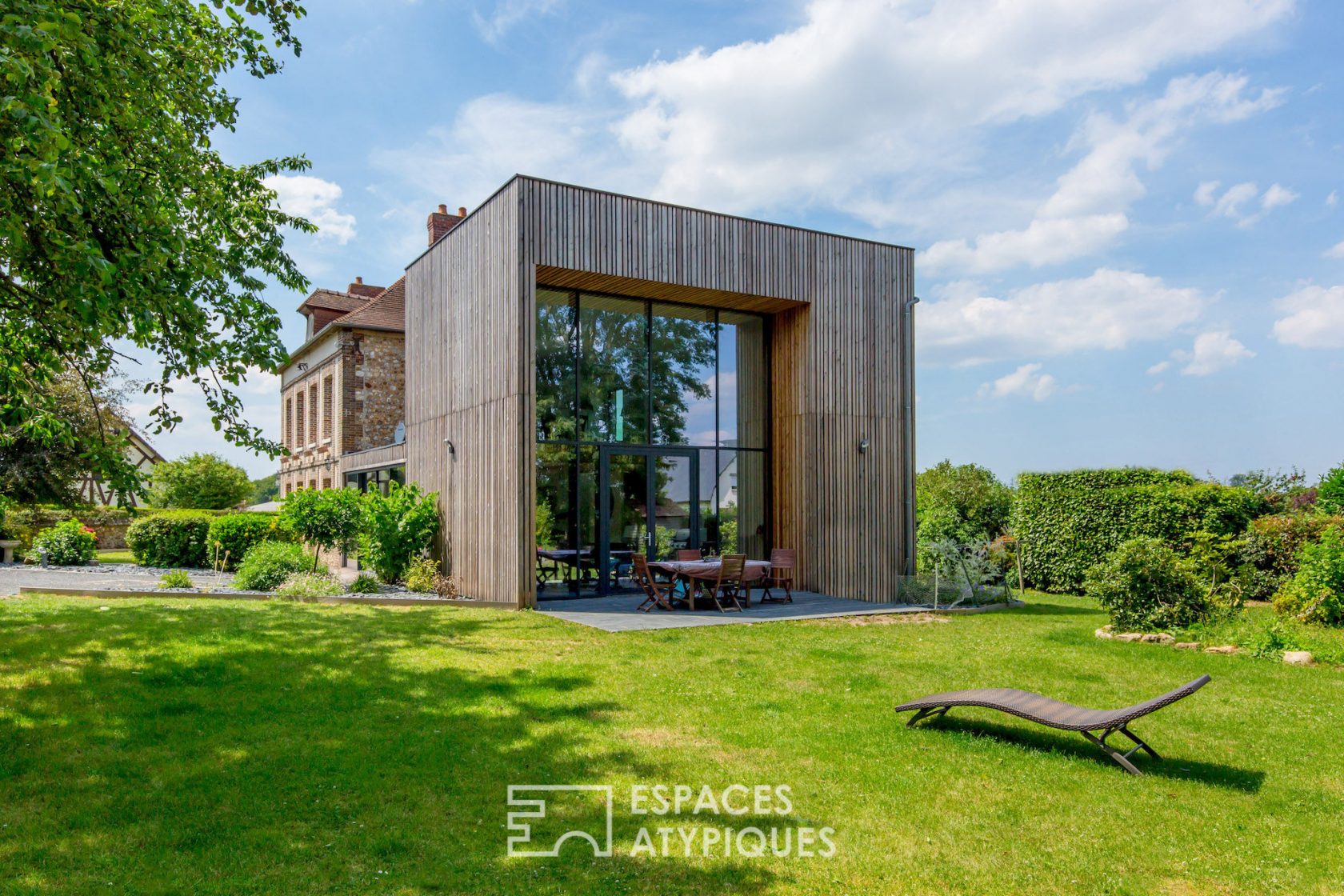 Village school converted into an architectural concept