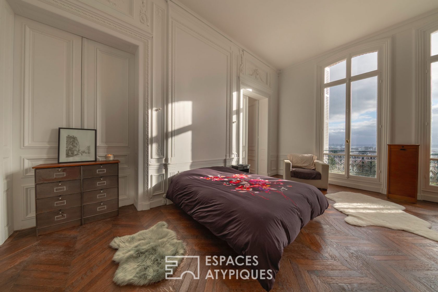 19th century apartment revisited with garden and panoramic view