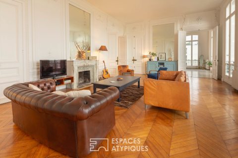 19th century apartment revisited with garden and panoramic view