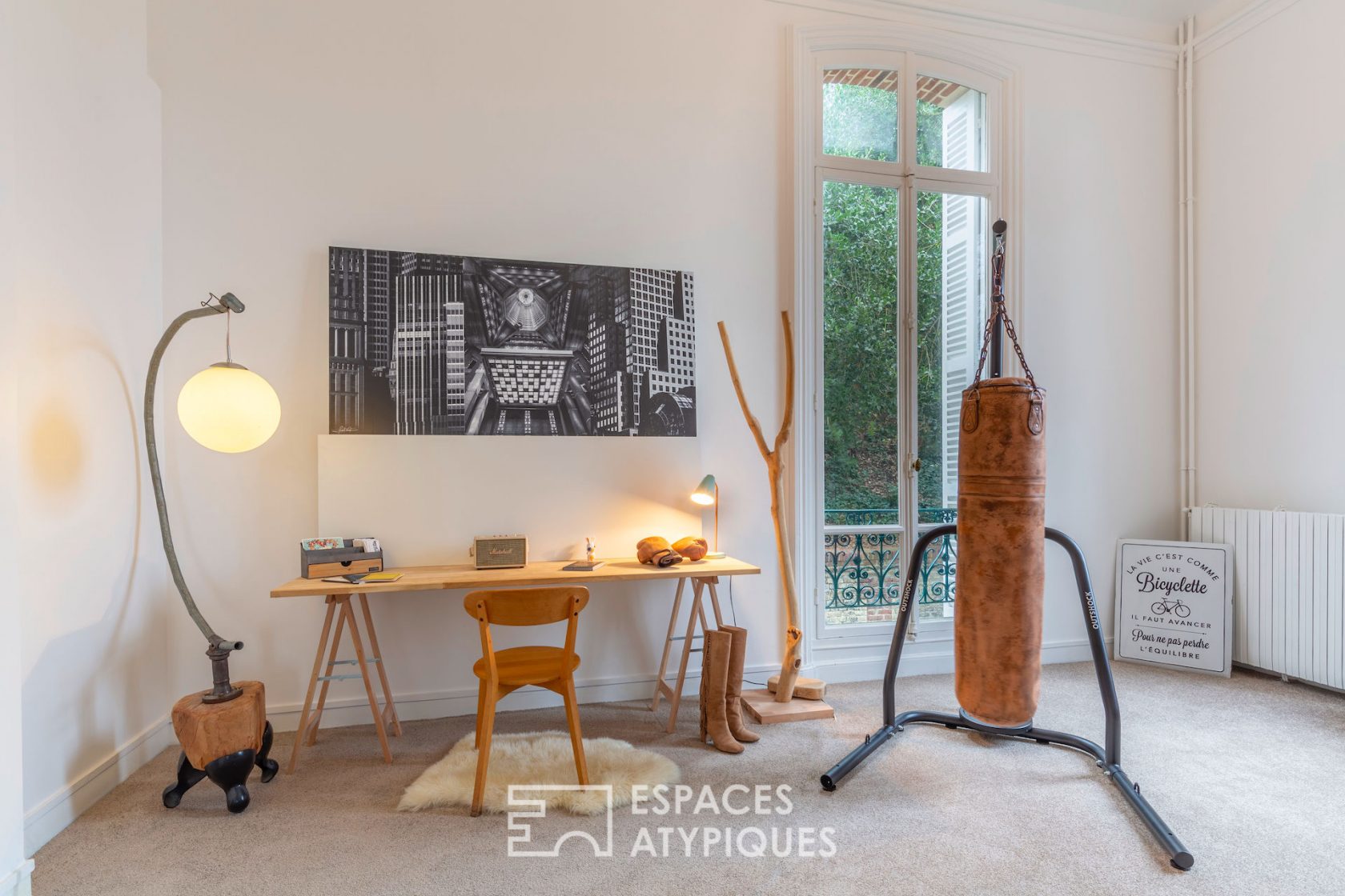 19th century apartment revisited with garden and panoramic view