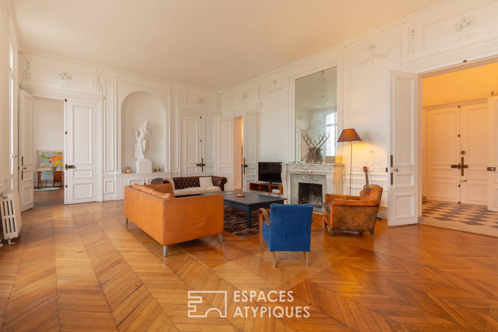 19th century apartment revisited with garden and panoramic view