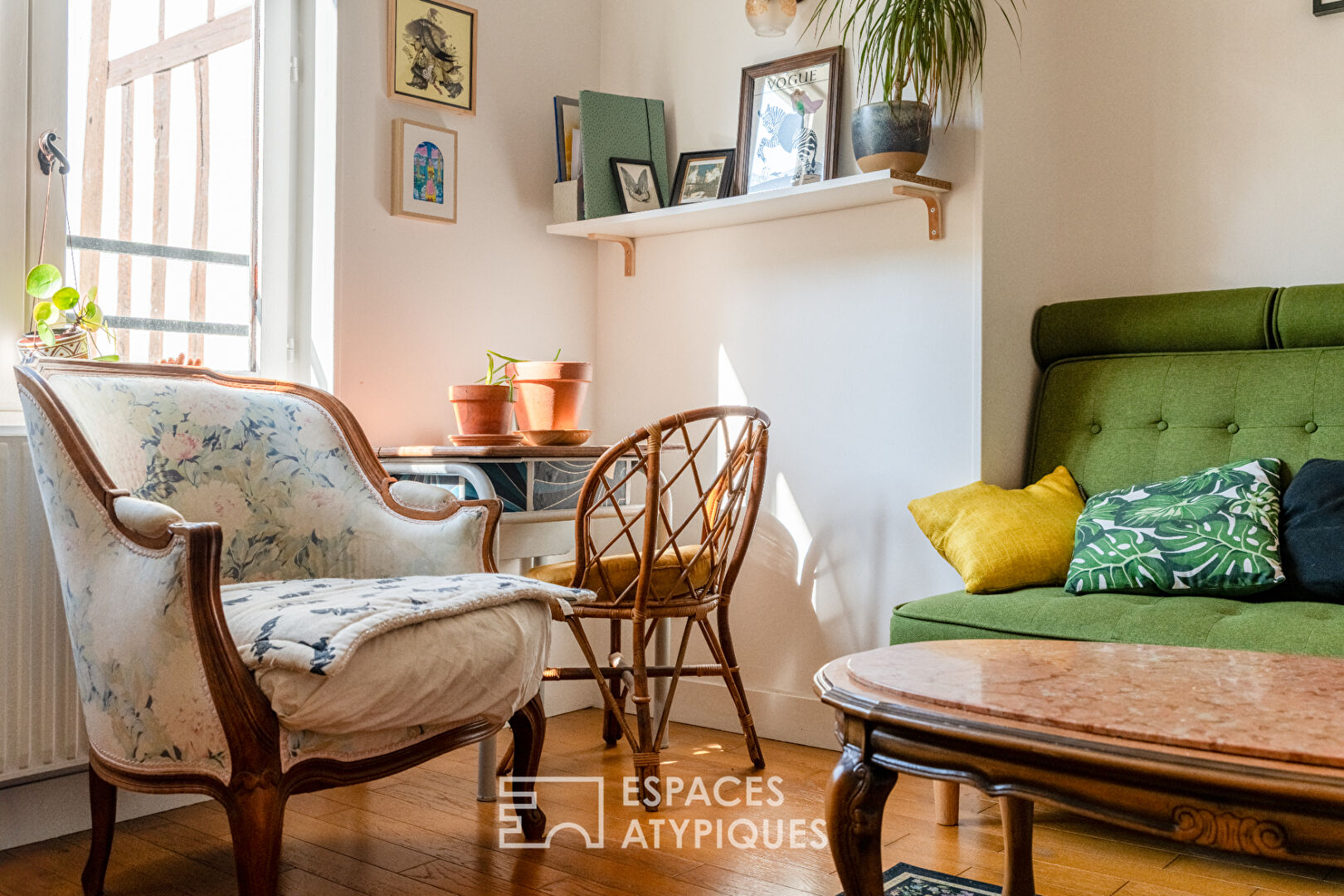 Appartement en hyper centre de Rouen avec jardin et vue cathédrale