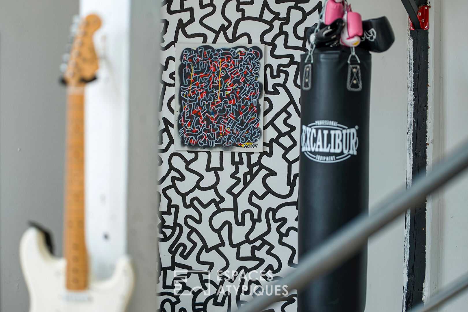 Loft d’artiste de style industriel dans une ancienne école de danse