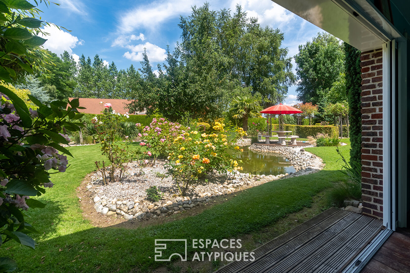 Old renovated farmhouse with indoor swimming pool and outbuilding