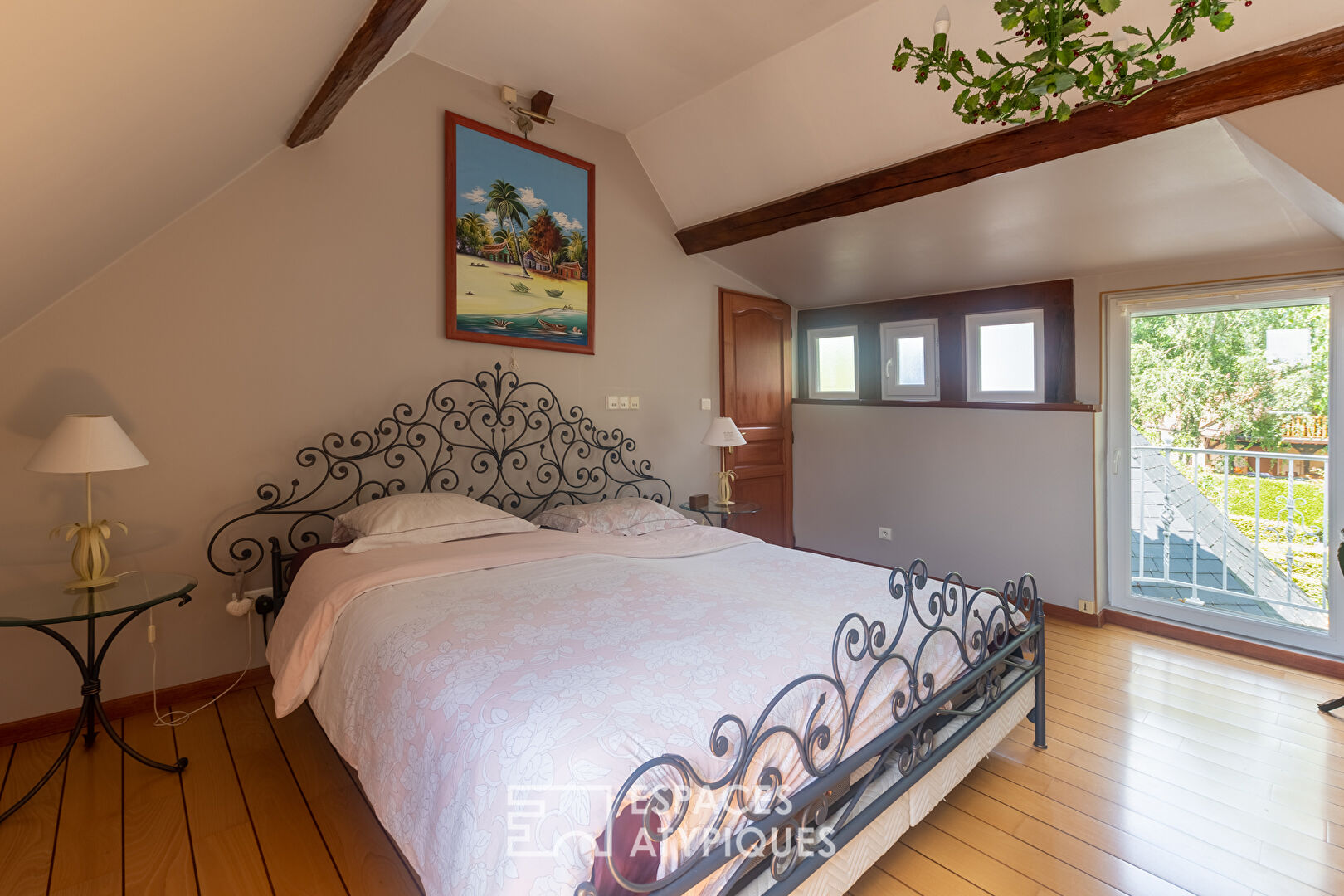 Old renovated farmhouse with indoor swimming pool and outbuilding