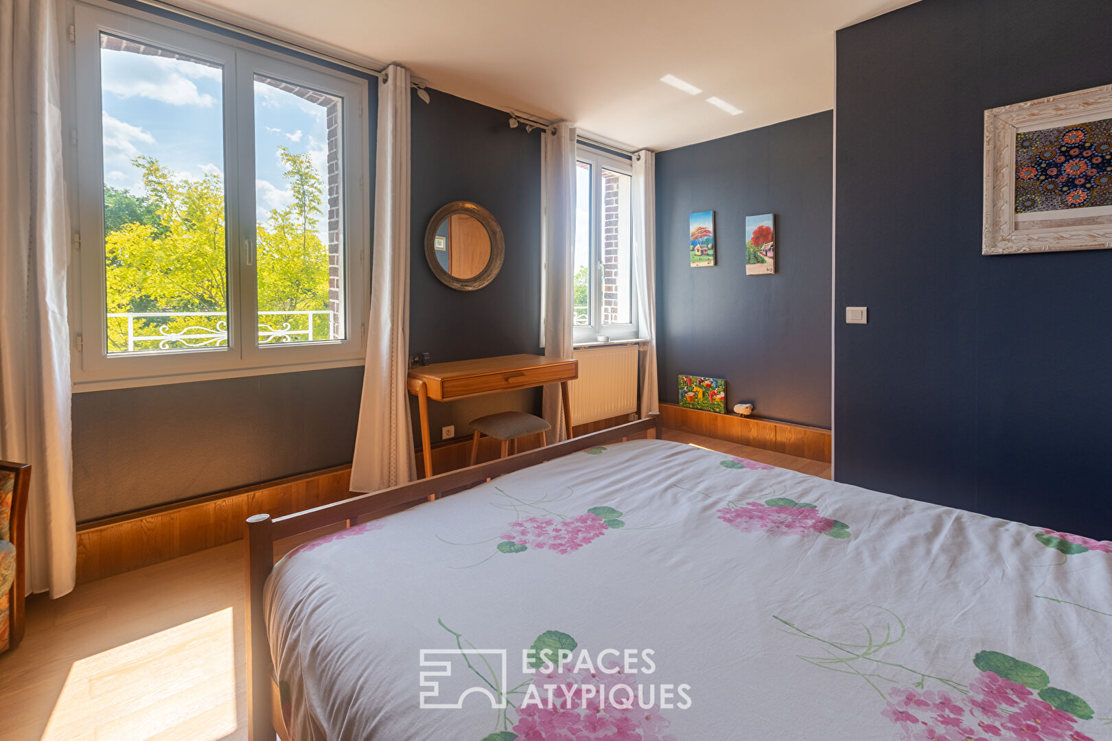 Old renovated farmhouse with indoor swimming pool and outbuilding