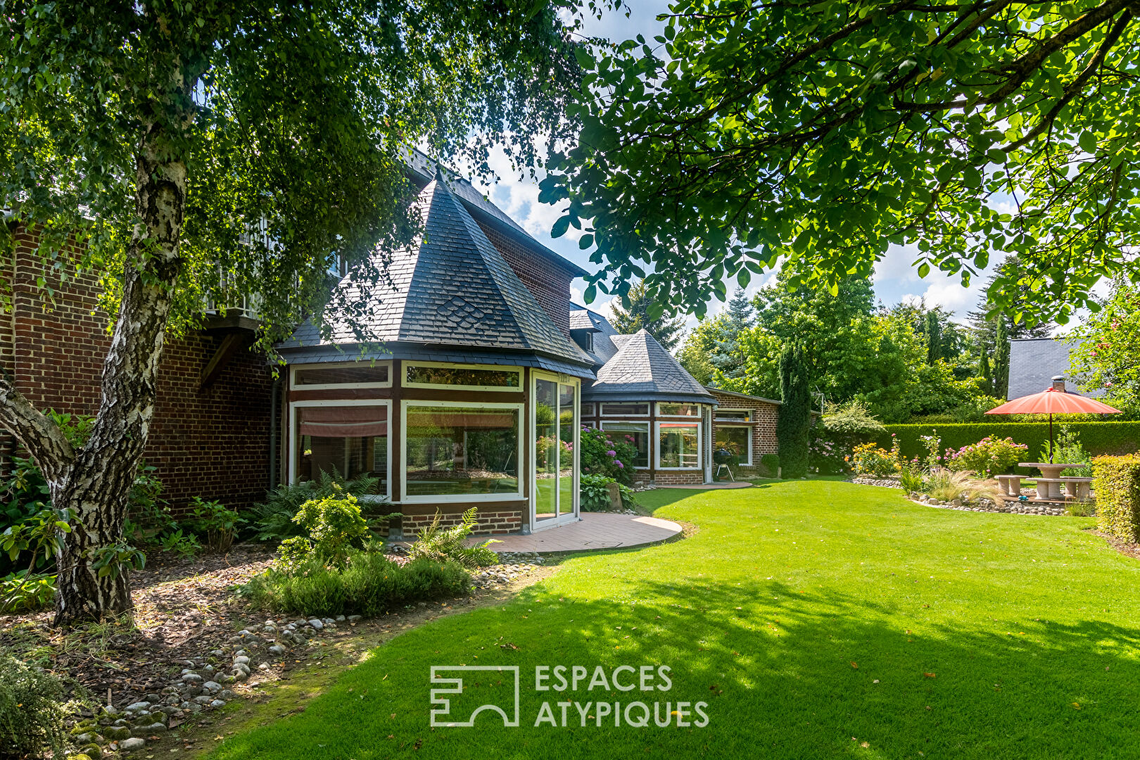 Old renovated farmhouse with indoor swimming pool and outbuilding