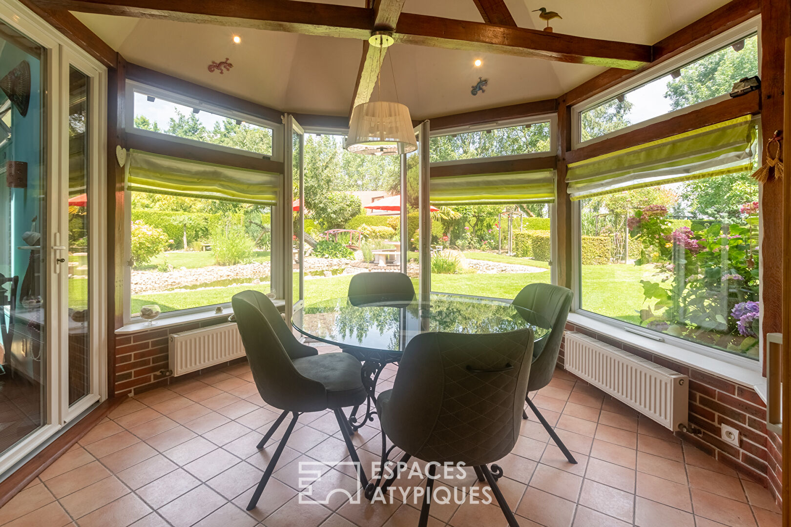 Old renovated farmhouse with indoor swimming pool and outbuilding