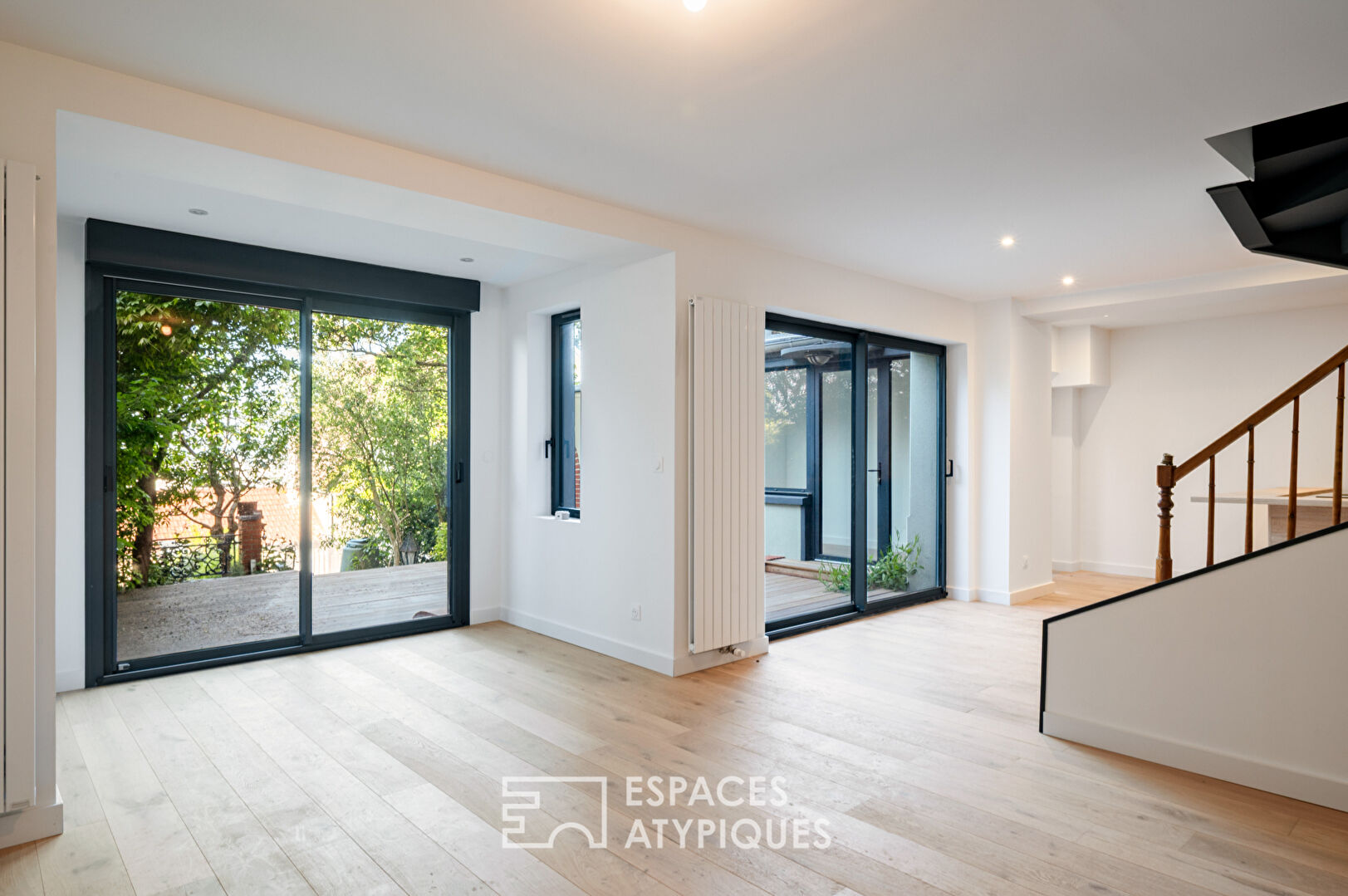 Maison rénovée avec vue sur Rouen et jardin