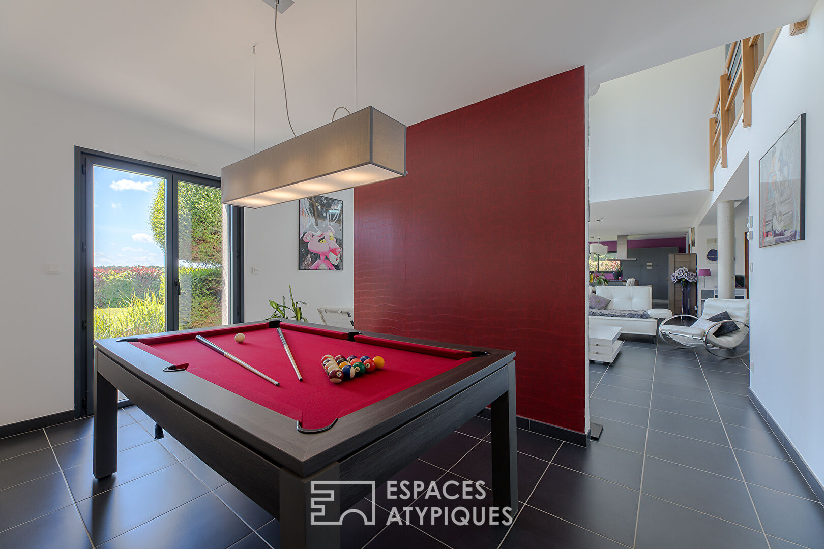 Contemporary with countryside views