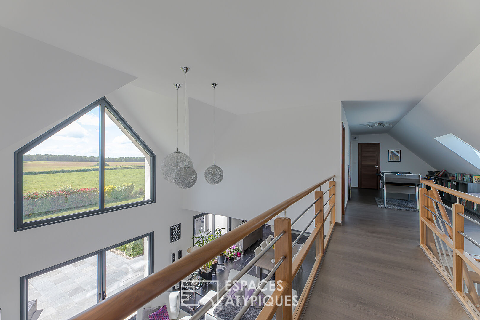 Contemporary with countryside views