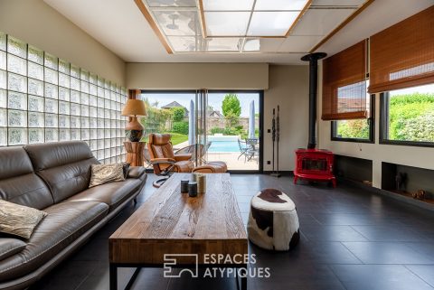 Audacious architect house with swimming pool