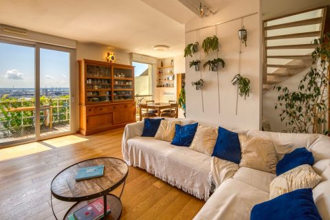 Charmante maison de ville avec garage, terrasses et vue panoramique