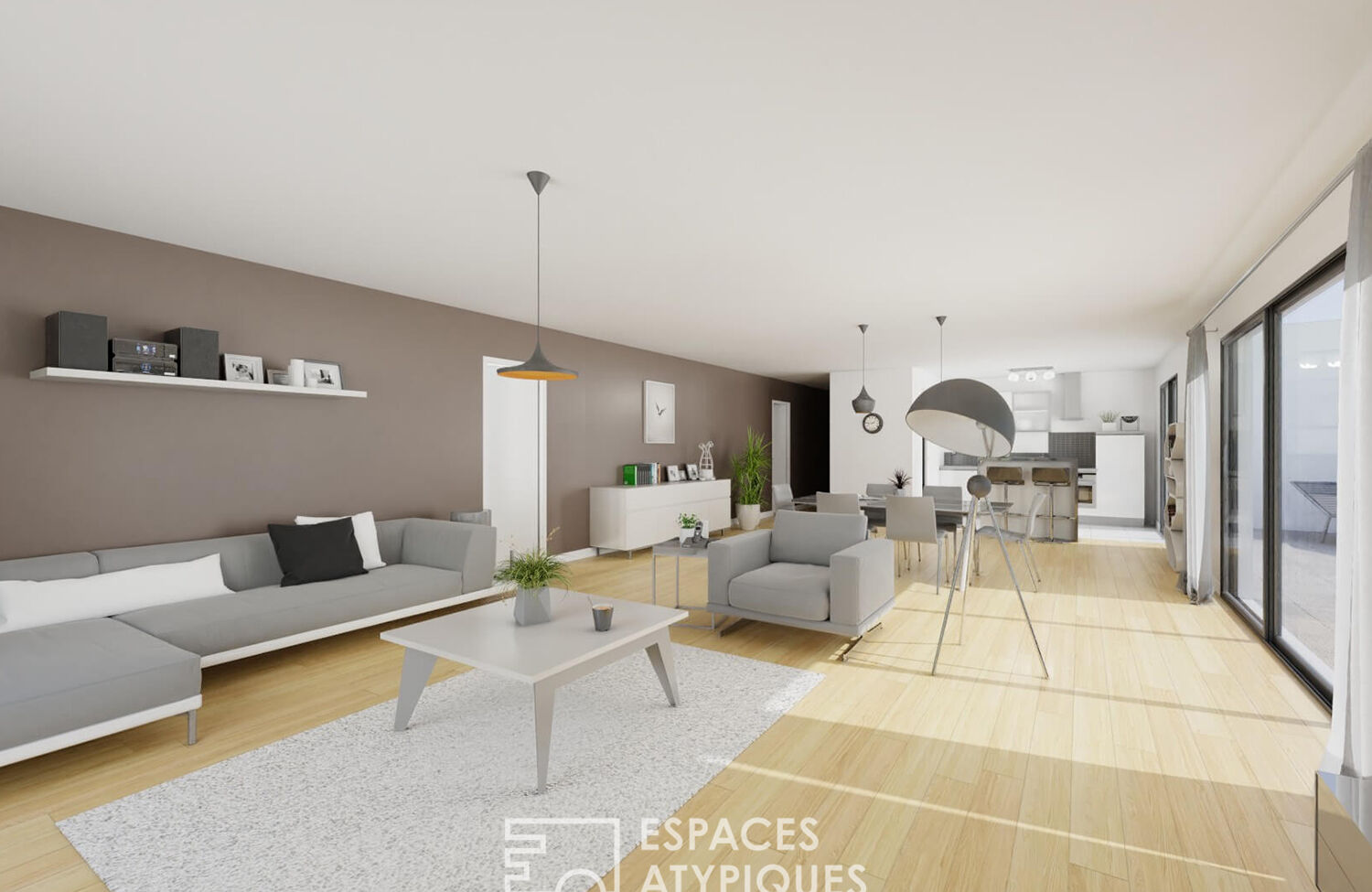 New luxury T4 apartment with terrace
