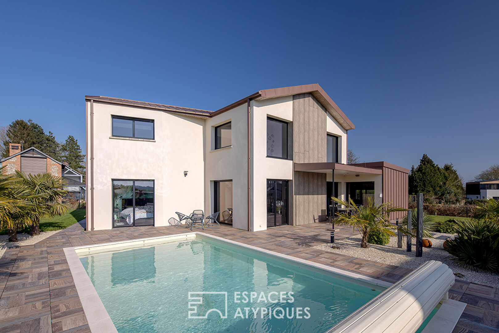 Maison d’architecte avec piscine