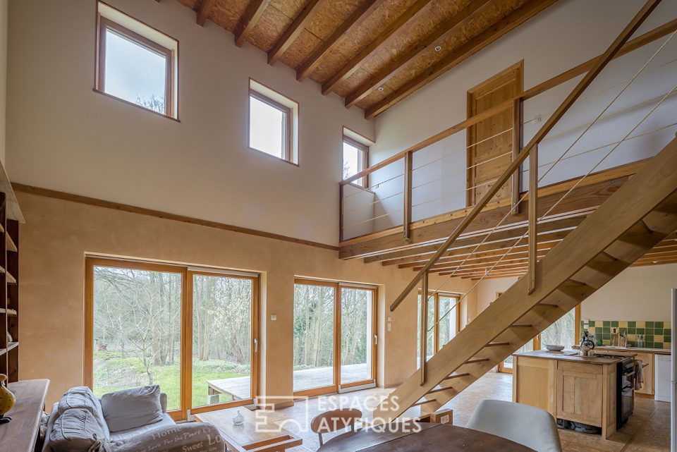 Maison eco-responsable en lisière de forêt