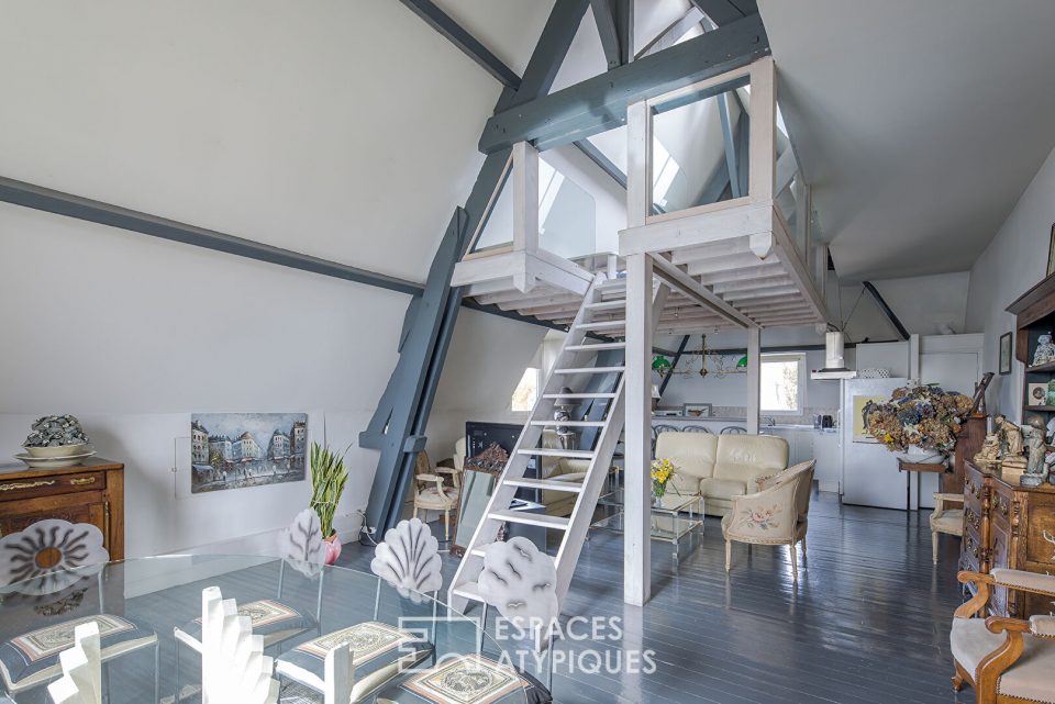 Duplex rive droite avec vue panoramique sur Rouen et toit terrasse