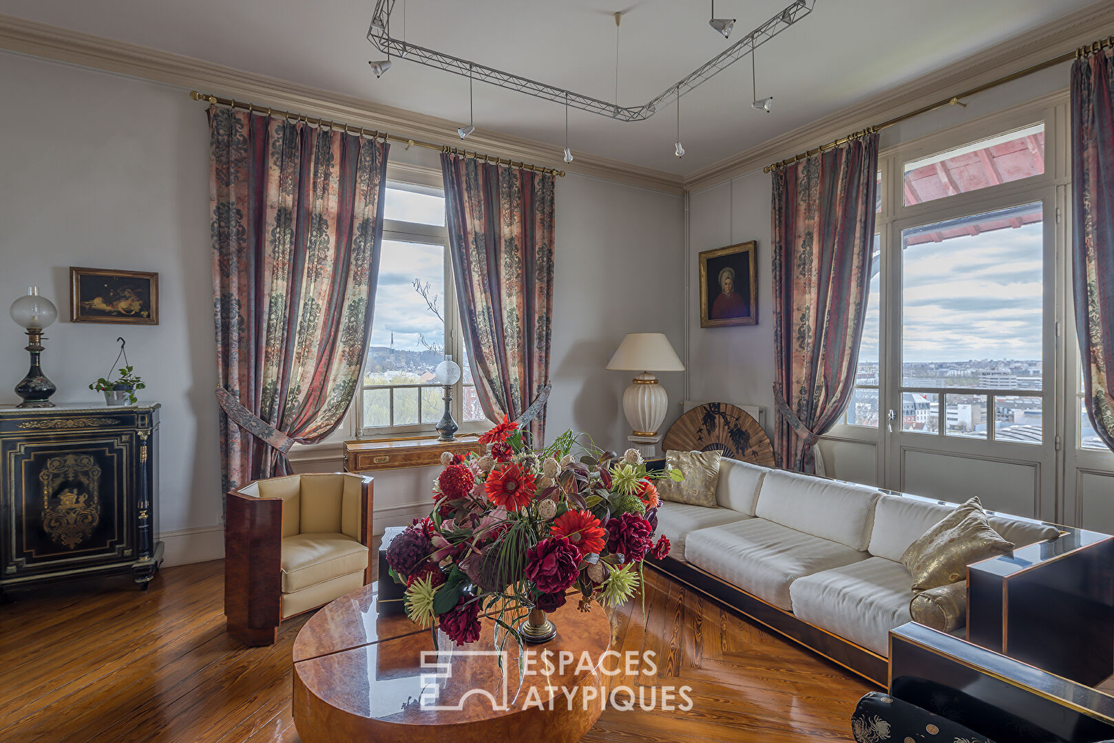Duplex rive droite avec vue panoramique sur Rouen et toit terrasse