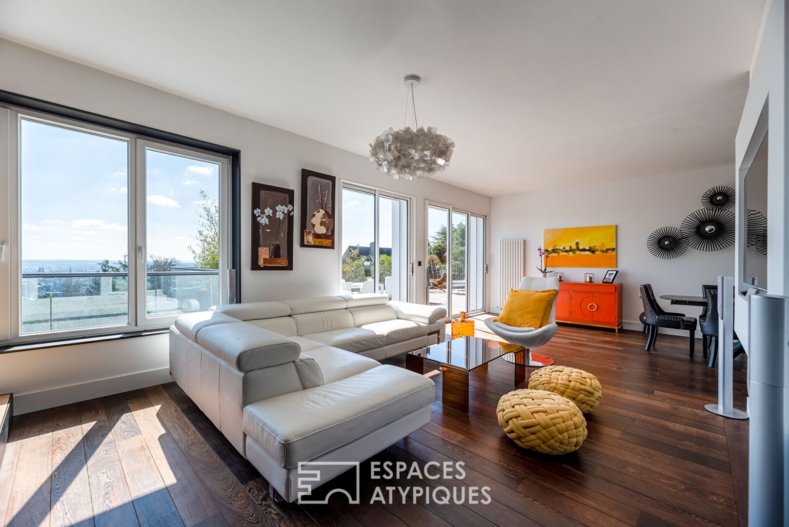 Maison d’architecte des années 70 avec vue panoramique sur Rouen