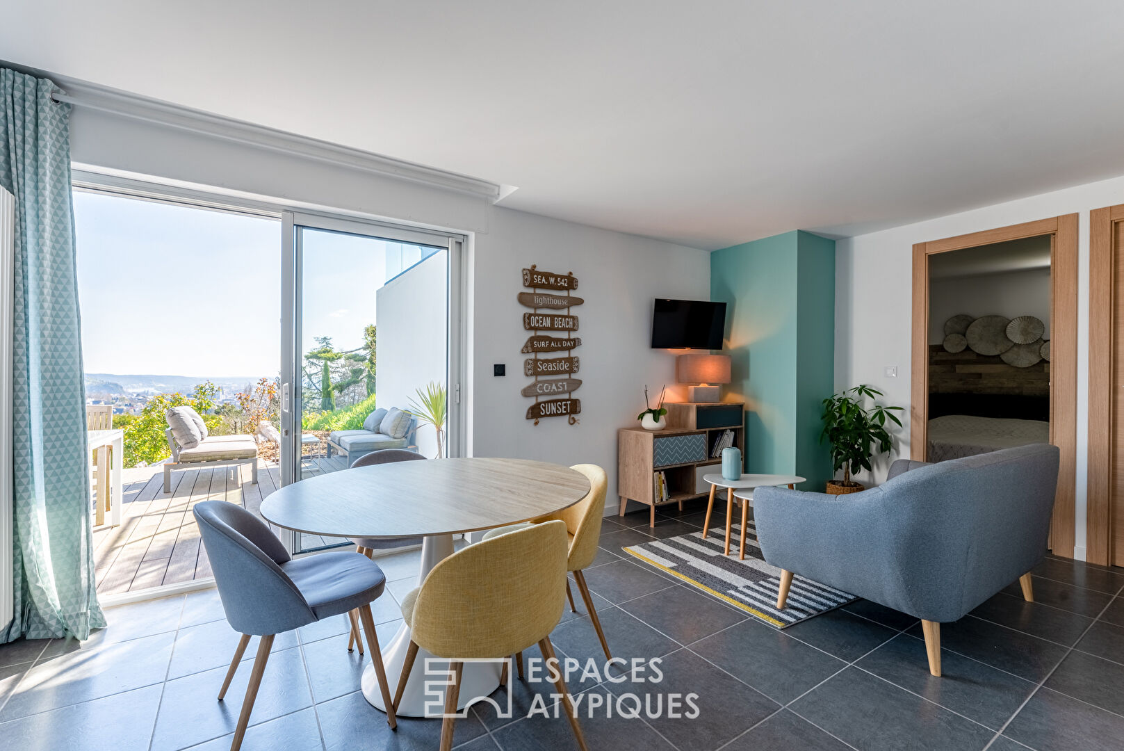 Maison d’architecte des années 70 avec vue panoramique sur Rouen