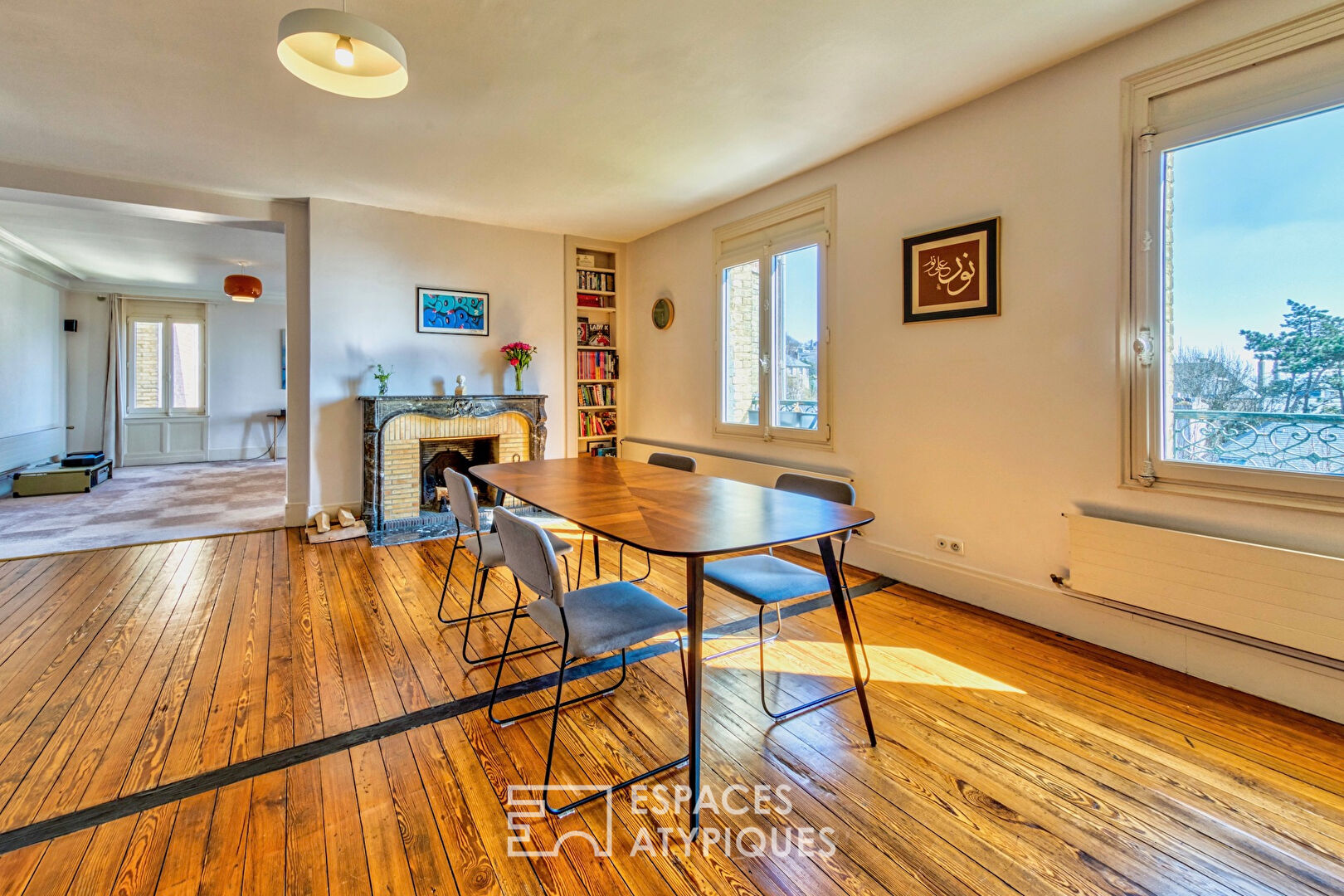 Duplex avec vue mer à deux pas de la plage dans une ancienne maison de maître