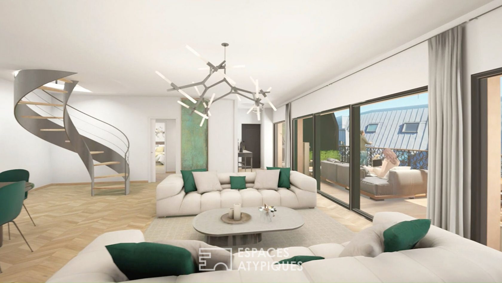 NEUF – Duplex avec terrasse et vue panoramique sur Rouen proche gare