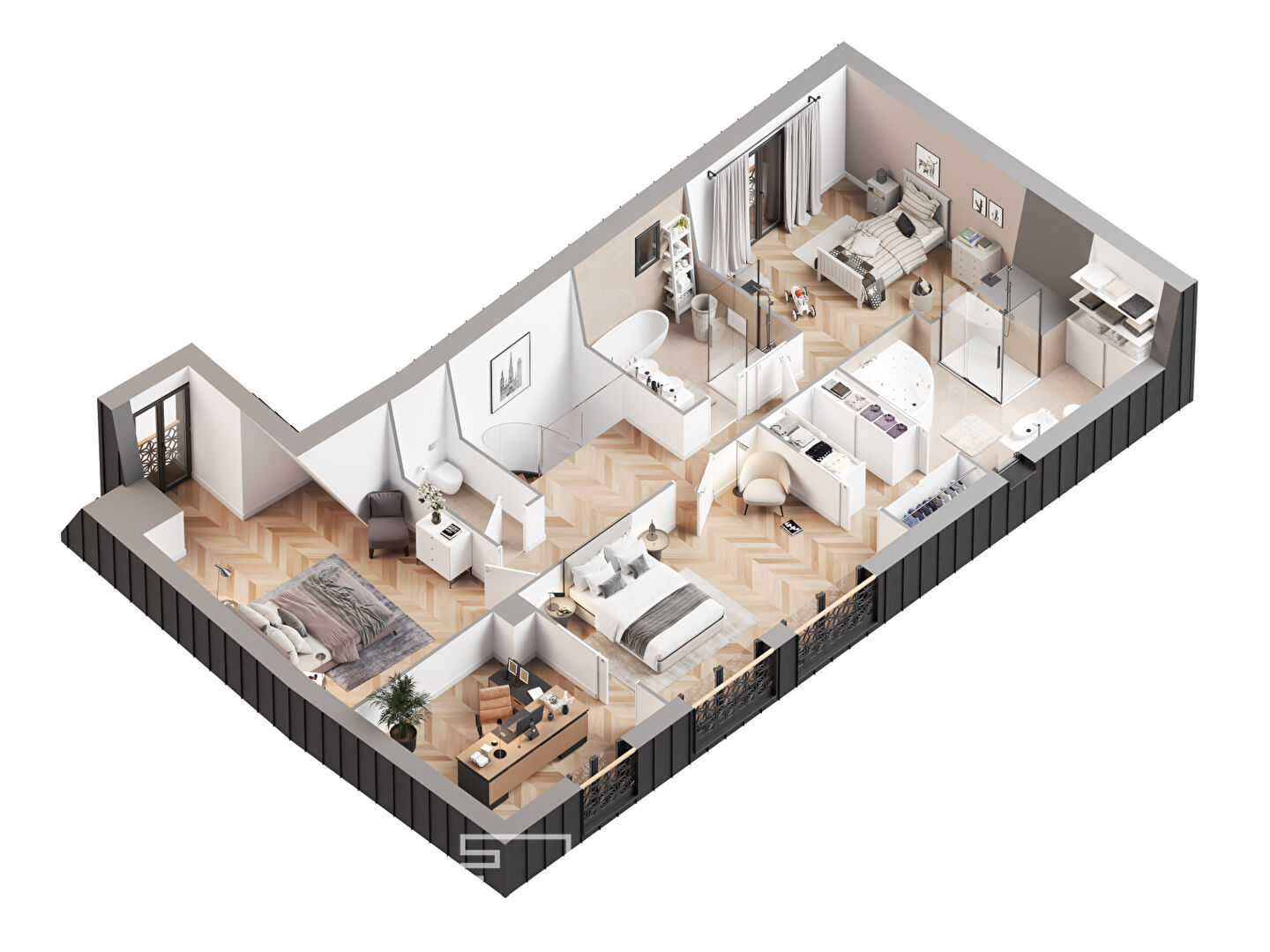 NEUF – Duplex avec terrasse et vue panoramique sur Rouen proche gare