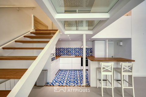 Appartement type loft en centre ville avec terrasse