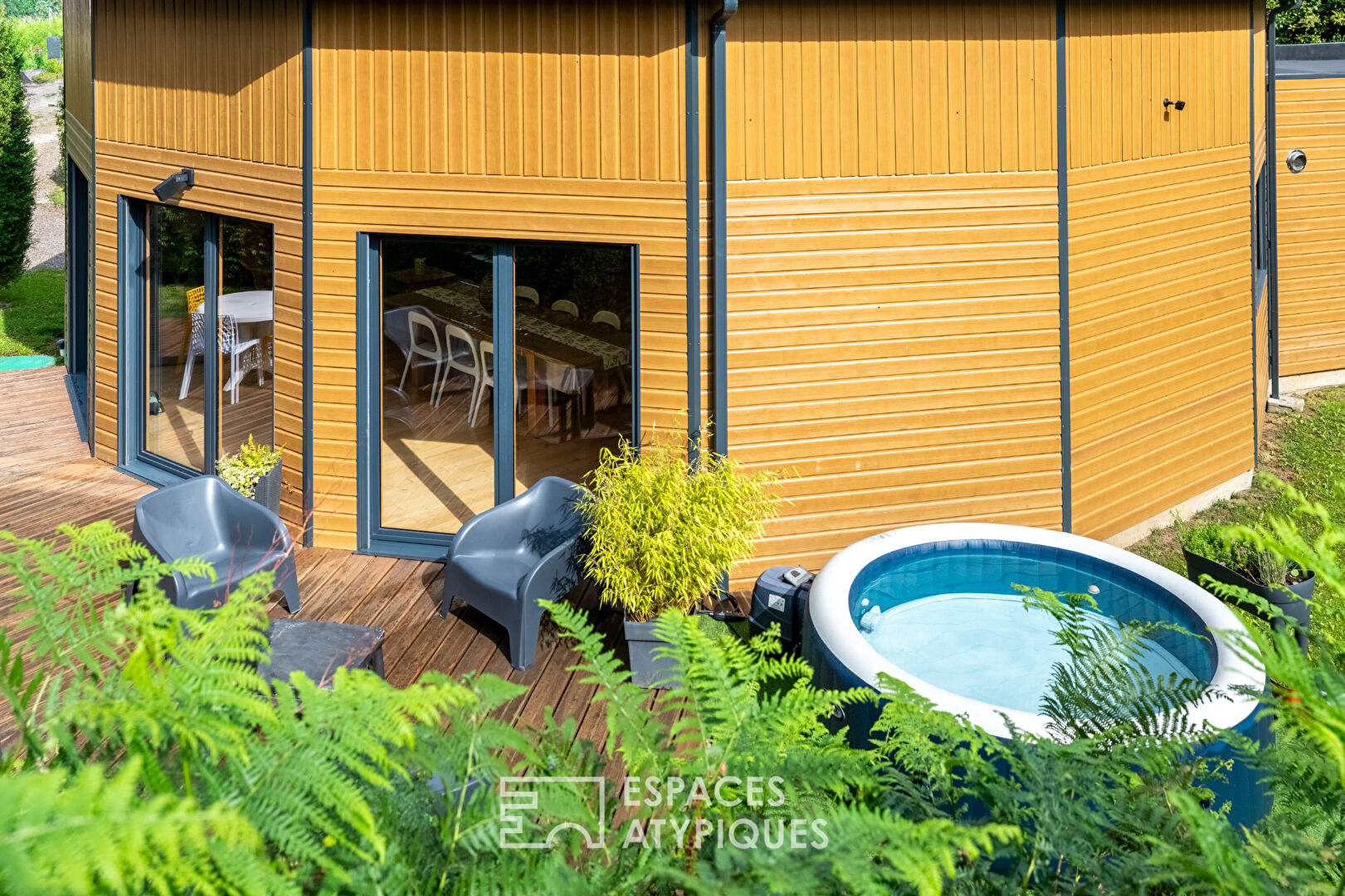 Maison polygonale en bois et sa conception bioclimatique