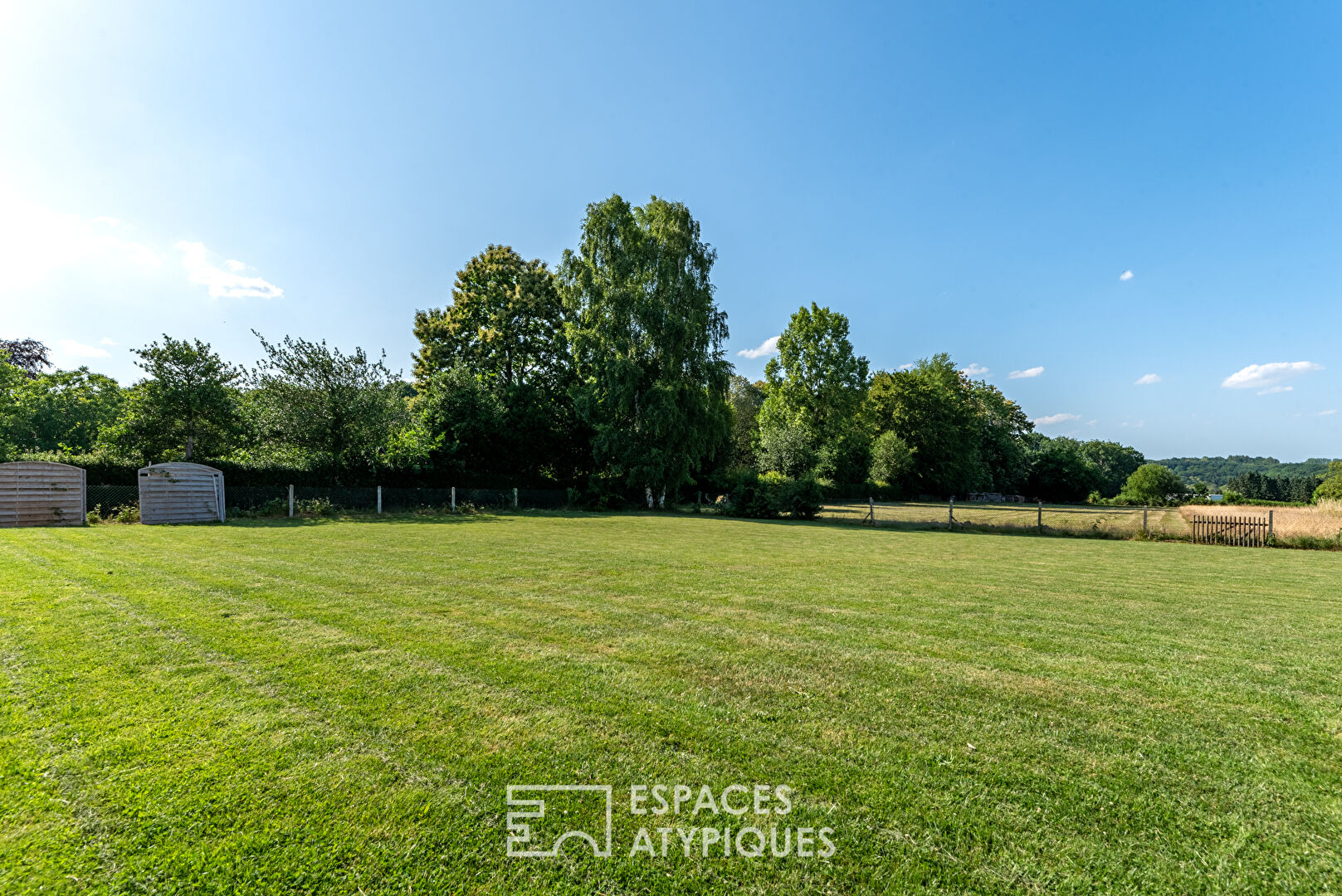 Contemporary view of fields in Saint Jacques Sur Darnetal