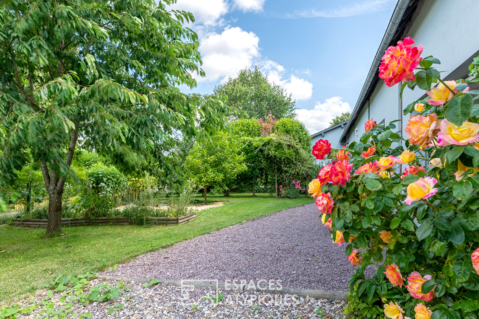 Artist’s farmhouse with its beautiful landscaped garden