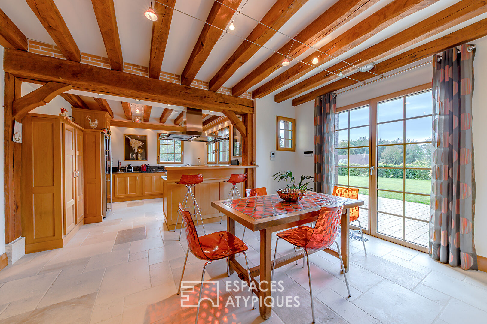 Maison d’architecte en ossature bois au charme de l’ancien