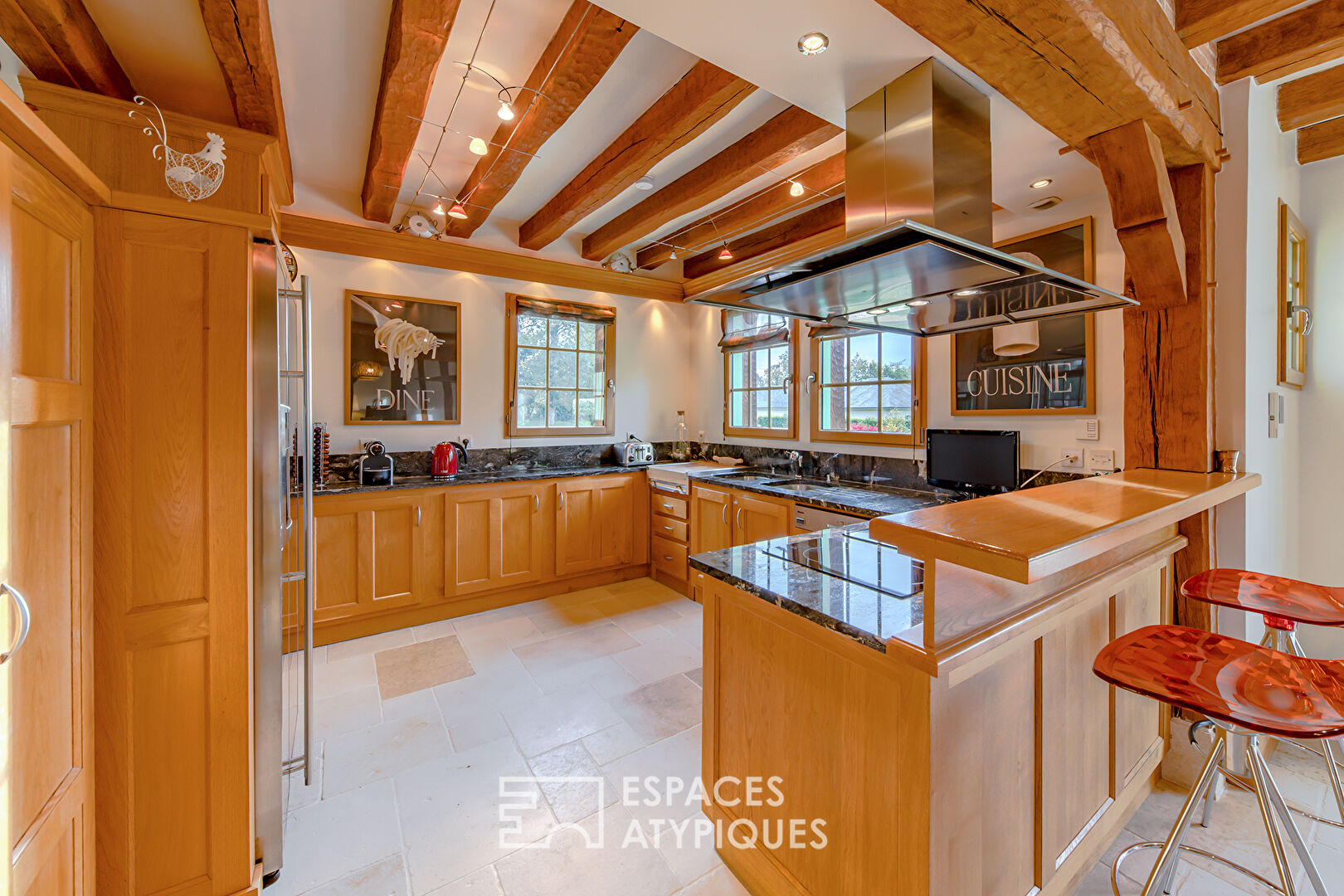 Maison d’architecte en ossature bois au charme de l’ancien