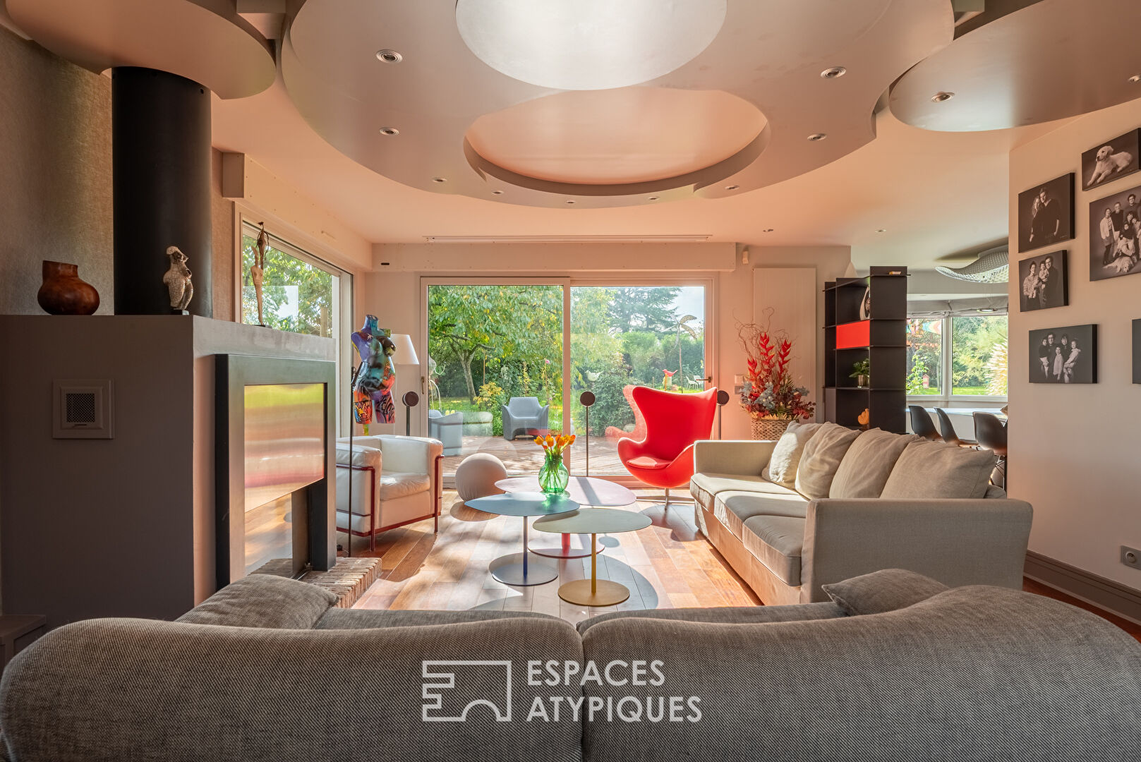 Contemporary Wooden Villa with Heated Pool and Panoramic Golf View