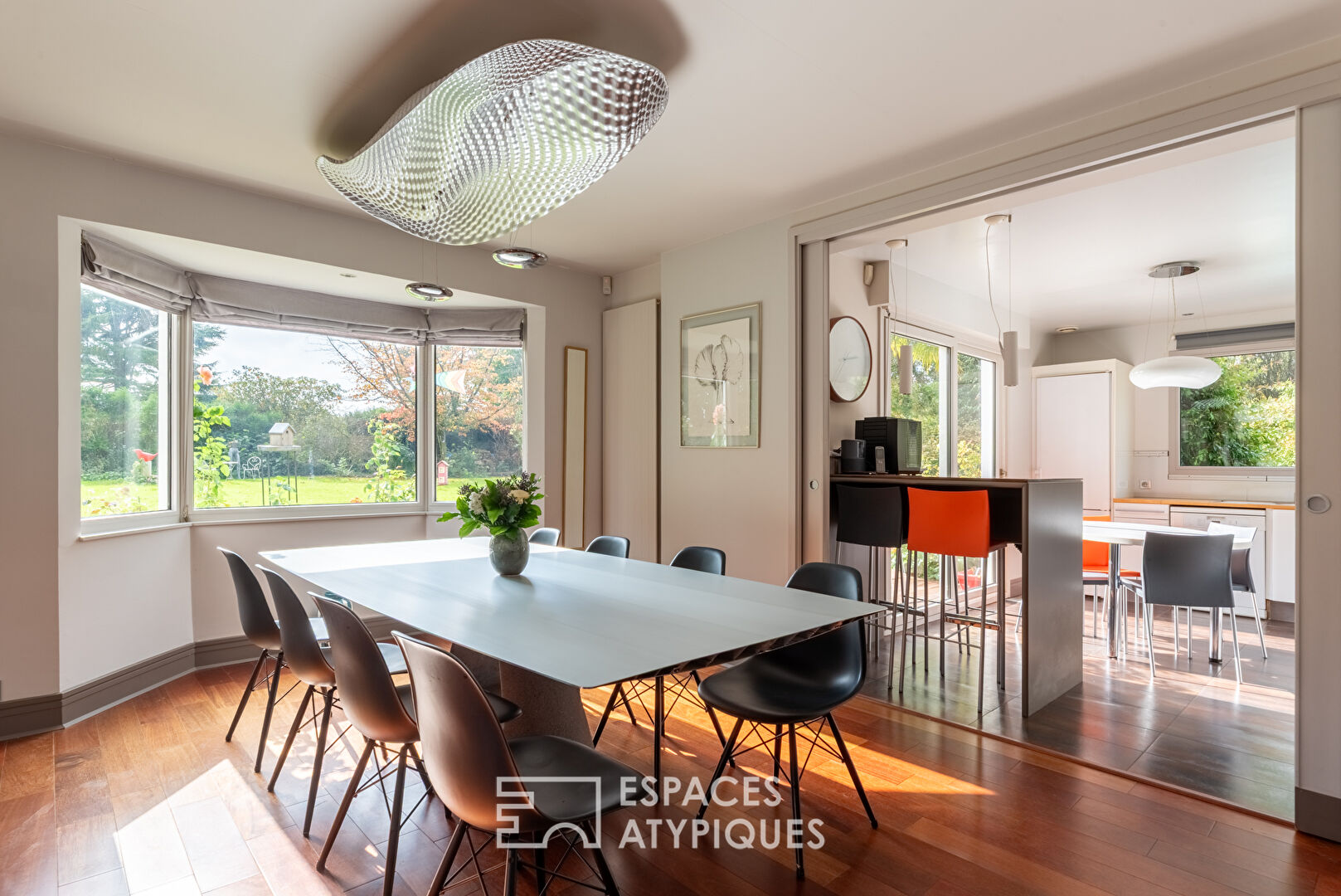 Contemporary Wooden Villa with Heated Pool and Panoramic Golf View