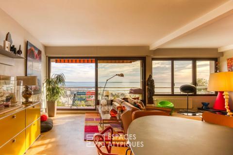 Appartement avec vue mer et plage, rénové par une architecte d’intérieur