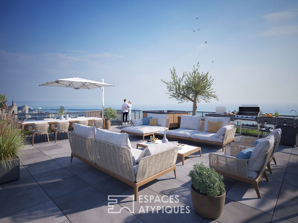 Appartement d'exception avec rooftop sur vue mer