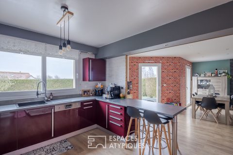 Maison contemporaine avec vue sur la campagne normande