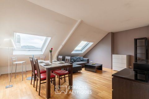 Appartement sous les toits avec vue sur la Cathédrale de Rouen