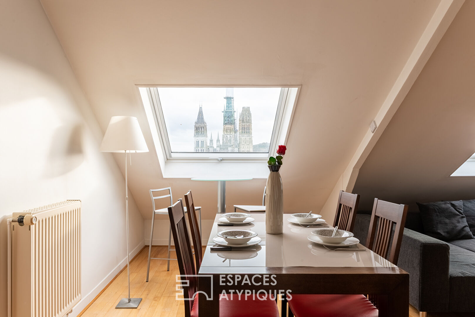 Appartement sous les toits avec vue sur la Cathédrale de Rouen