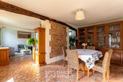 Authentique et chaleureuse longère en colombages