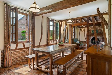 Corps de ferme avec dépendances et jardin vivant