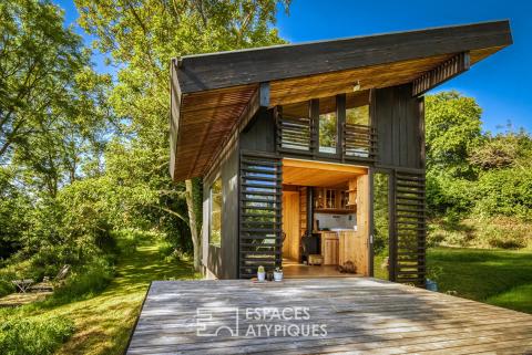 Refuge architectural proche de la côte d’Albâtre avec terrain constructible