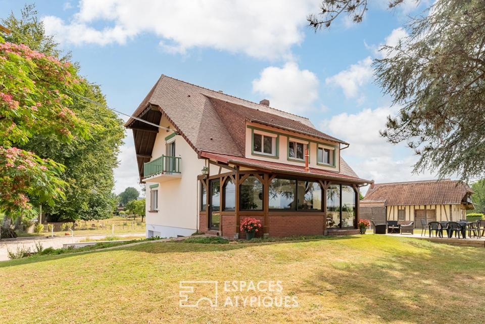 Maison de campagne avec un ancien four à pain, dépendance vue dégagée sur la campagne