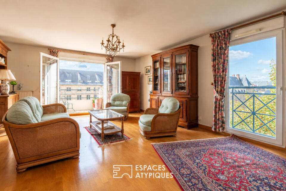 Appartement avec vue sur l'hôtel Dieu, terrasse et garage fermé