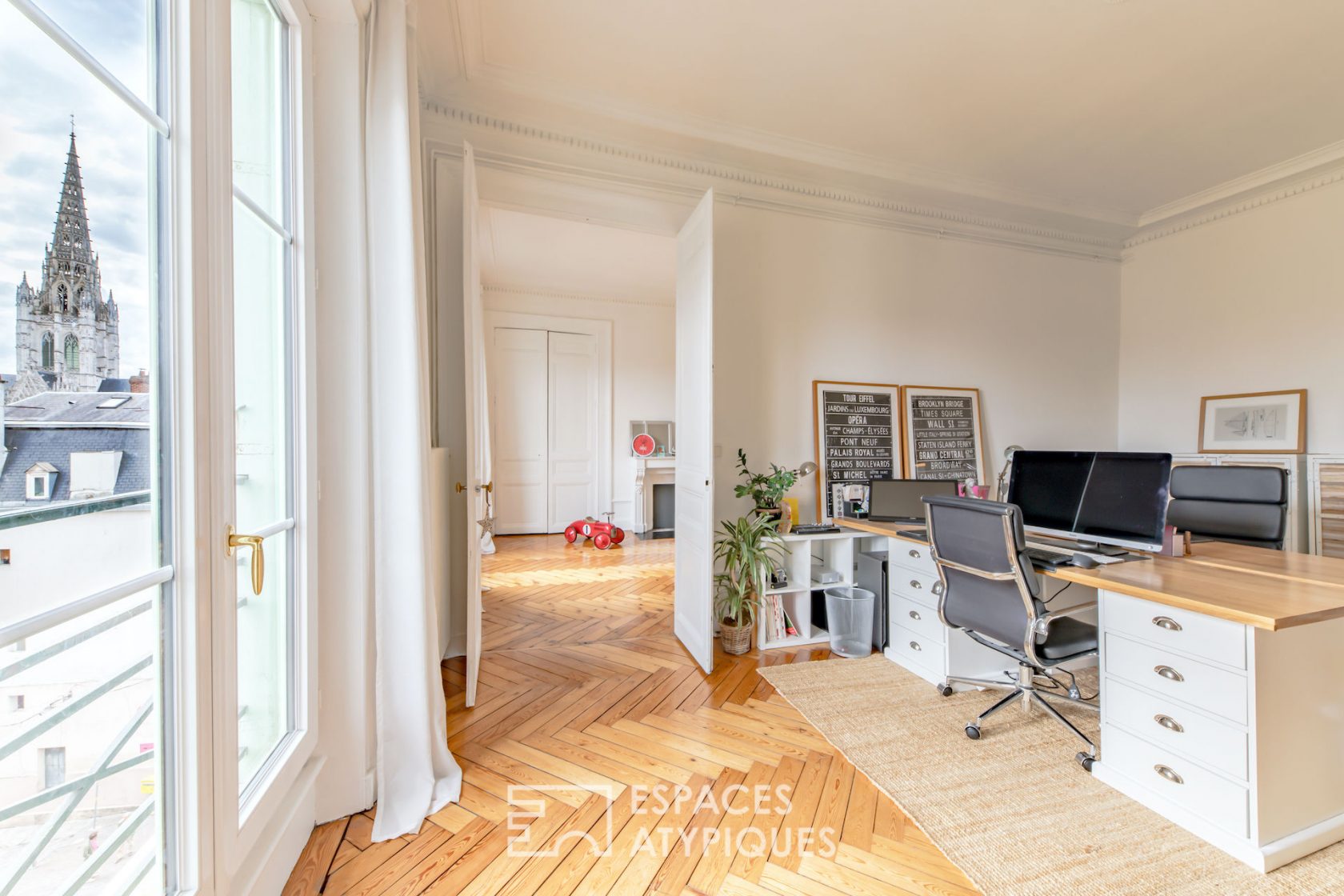Haussmannian apartment with a view