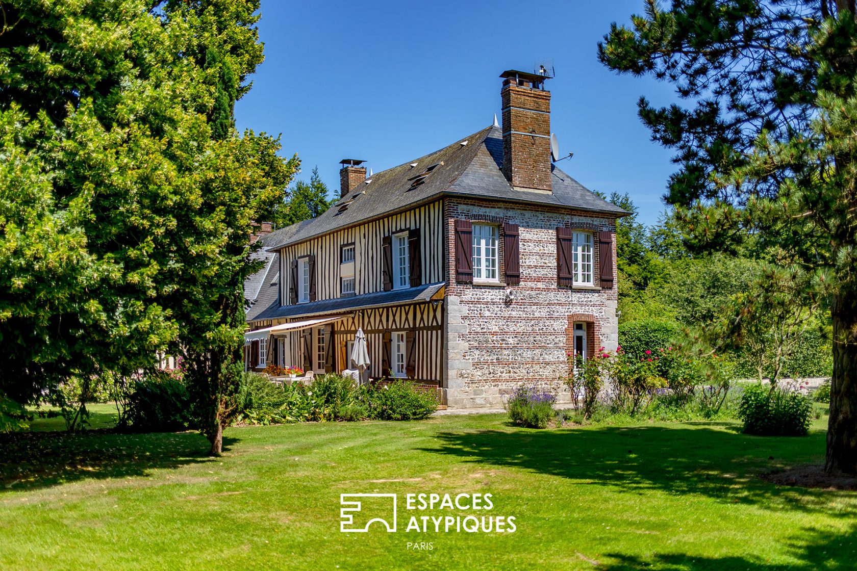 Traditional property renovated near the Normandy coast