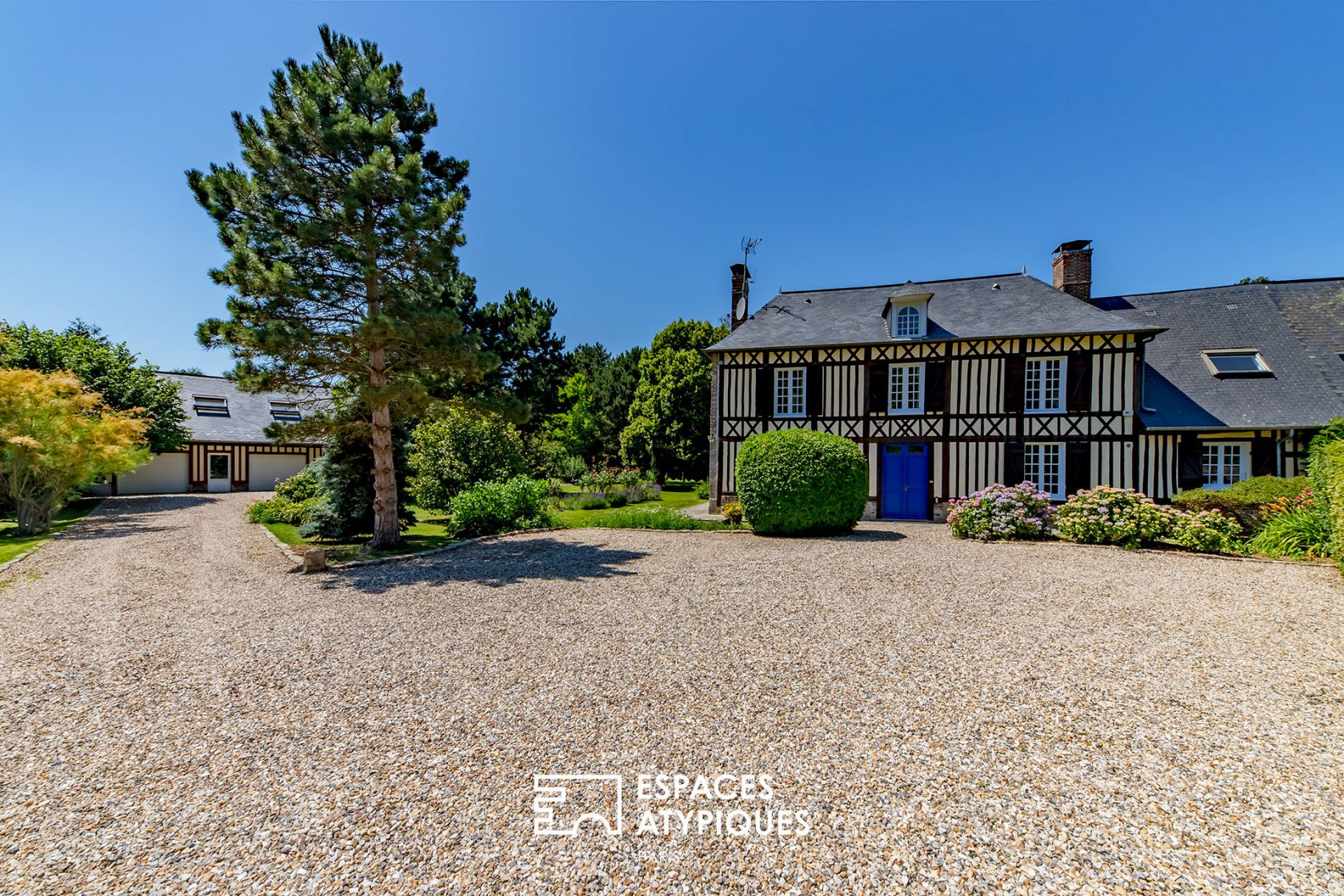 Traditional property renovated near the Normandy coast